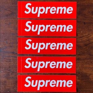 Supreme authentic “box logo” stickers